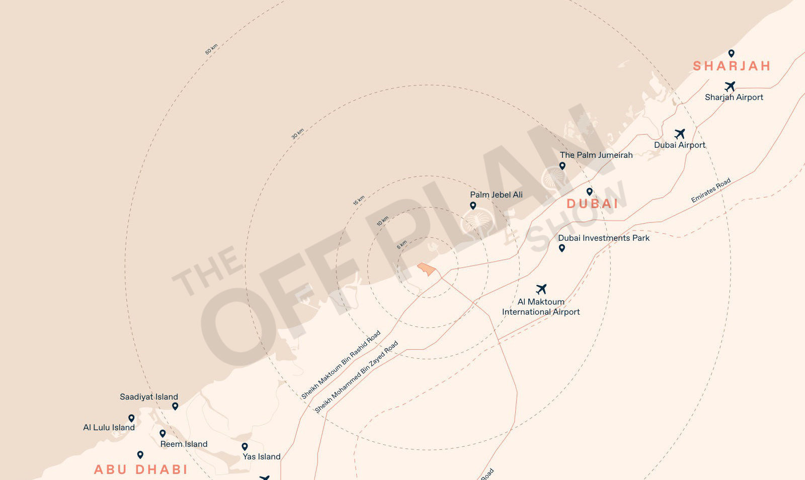 Map showing where Y Views at BAYN is